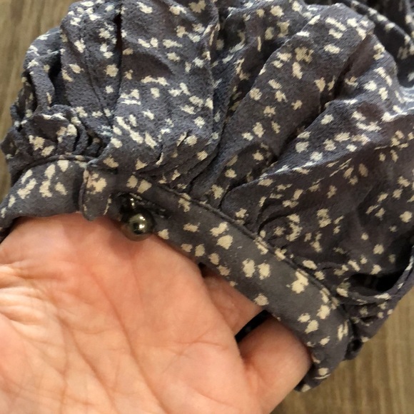 Like new! - CLUB MONACO Balloon Sleeve Floral Print Peasant  Mini Dress - Picture 5 of 6